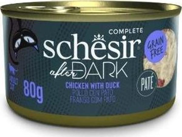 Schesir After Dark Ezme Tavuklu ve Ördekli Yetişkin Kedi Konservesi 80 Gr - Image 1