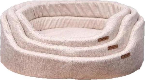 Chester Elips Yıkanabilir Yatak 58-45cm Large Krem - Image 1
