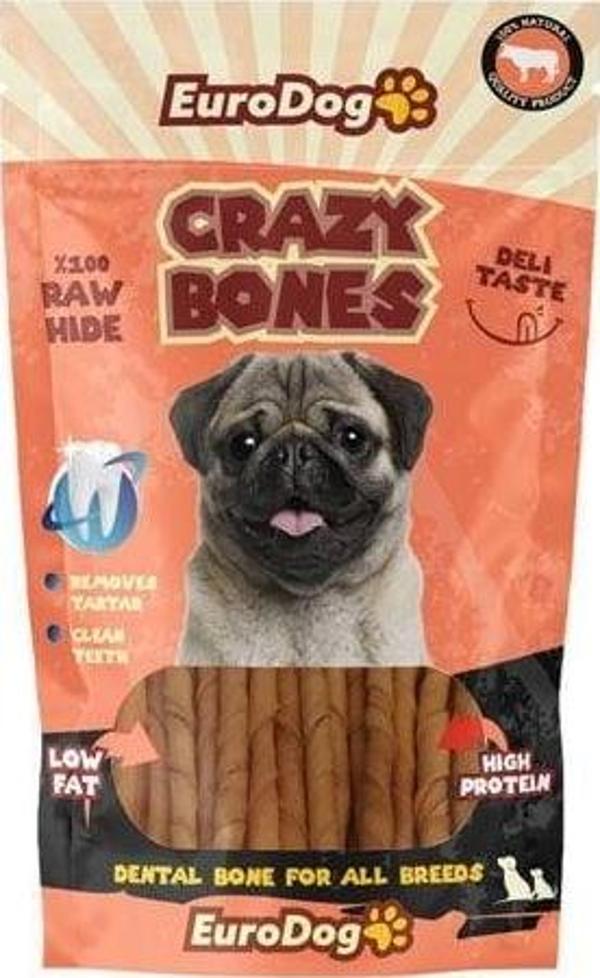 EuroDog Crazy Bone Natural Burgu Çubuk 20 Li - Image 1