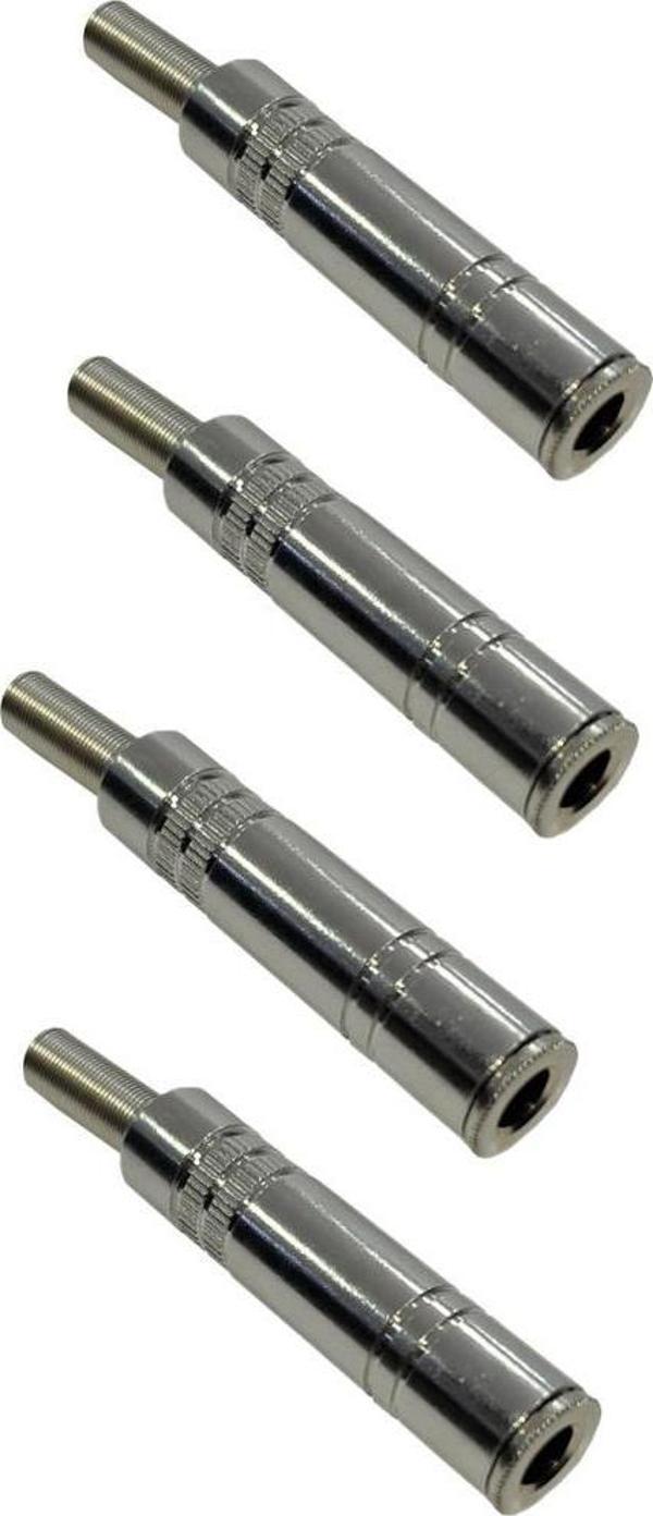 Hepa Merz SFC-FD63-4X Metal 6.35mm Dişi Jack 6.35mm Dişi Uzatma Jak (4 ADET) - Image 1