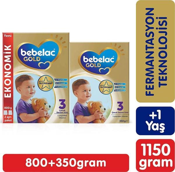 Bebelac Gold 3 Çocuk Devam Sütü 800 G + 350 G - Image 1