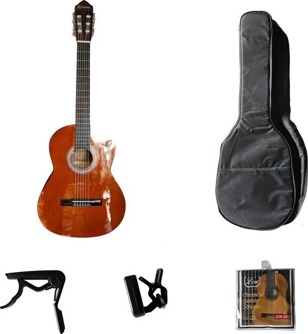 Hijazz hjzz100cw Yellow Valley Cutaway Klasik Gitar - Image 1