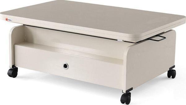 Zerenland 61 Akıllı Sehpa, Sihirli Sehpa, 6 Boyutlu Sehpa 90*60cm Ekru - Image 1