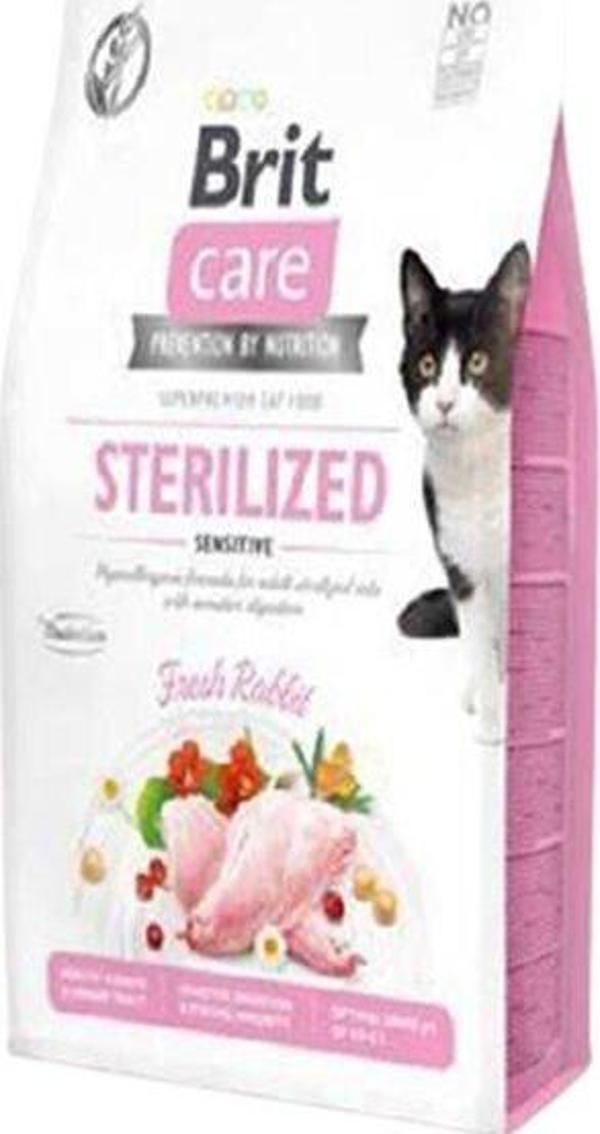 Brit Care Hipoalerjenik Sterilized Sensitive Tavşanlı Tahılsız Kısırlaştırımış Kedi Maması 2 Kg - Image 1