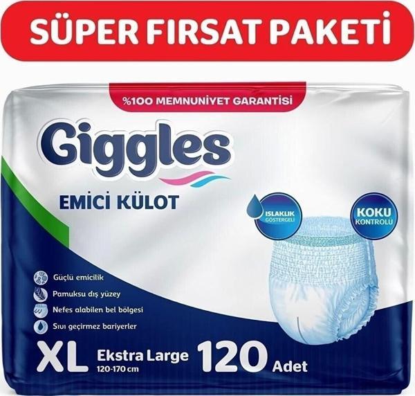 Giggles Yetişkin Emici Külot Ekstra Large 30'lu 4 Paket (120 Adet) - Image 1