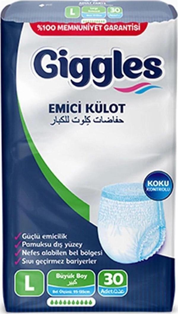 Giggles Yetişkin Hasta Bezi Emici Külot Large - Image 1