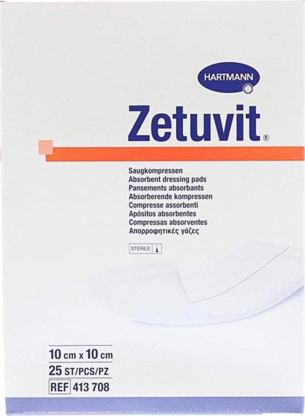 Hartmann Zetuvit E 10X10 Cm Yüksek Emici Steril Kutuda 25 Adet - Image 1