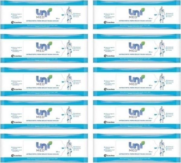 Unimed Antibakteriyel Perine Bölgesi Yıkama Havlusu 50 Li 10 Adet - Image 1