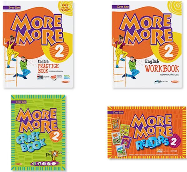 MORE&MORE 2.SINIF PRACTICE BOOK & WORKBOOK & HİKAYE SETİ & CRAFT BOOK (4 LÜ SET) - Kurmay Yayınları - Image 1