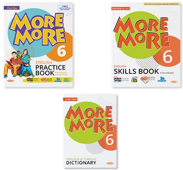 MORE&MORE 6.SINIF PRACTICE BOOK & DICTIONARY & SKILLS BOOK (3 LÜ SET) - Kurmay Yayınları - Image 1