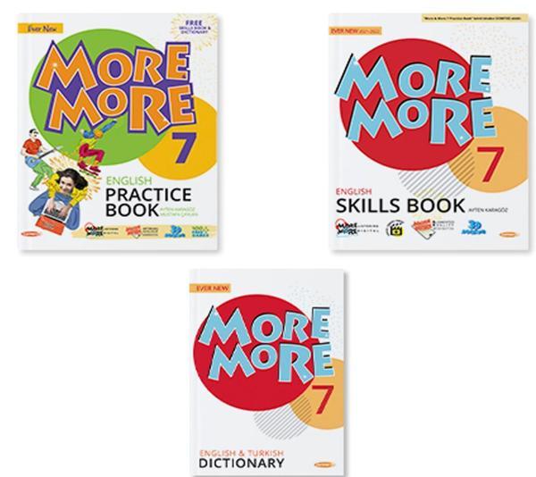 MORE&MORE 7.SINIF PRACTICE BOOK & DICTIONARY & SKILLS BOOK (3 LÜ SET) - Kurmay Yayınları - Image 1