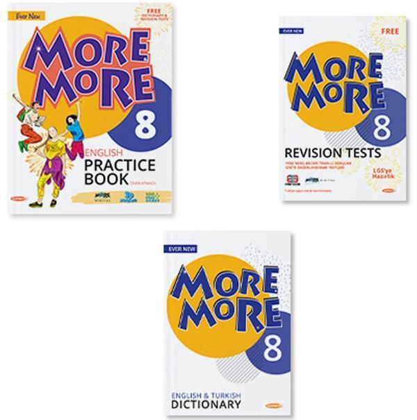 MORE&MORE 8.SINIF PRACTICE BOOK & DICTIONARY & REVISION TESTS (3 LÜ SET) - Kurmay Yayınları - Image 1