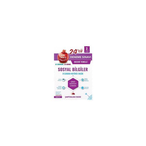 Nartest 7. Sınıf Tanesi Sosyal Bilgiler Beceri Temelli 24'Lü Deneme Sınavı - Image 1
