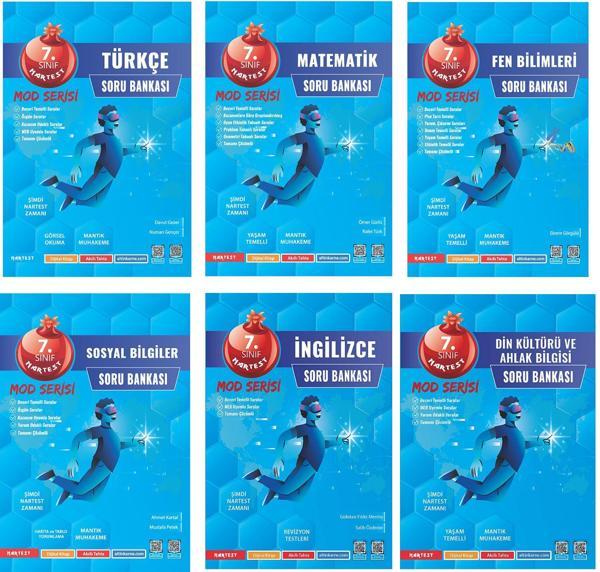 Nartest Yayınevi 7.Sınıf Mod Serisi Soru Bankası Seti( 6 Kitap) - Image 1