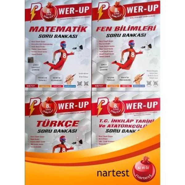 Nartest Yayınevi 8. Sınıf LGS Power Up 4'lü Soru Bankası LGS 2023 Seti - Image 1