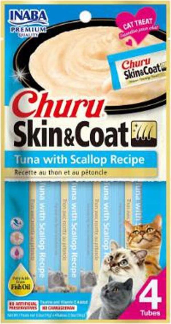 Inaba Churu Skin Coat Ton Balıklı Ödül Kreması 4x14 Gr - Image 1