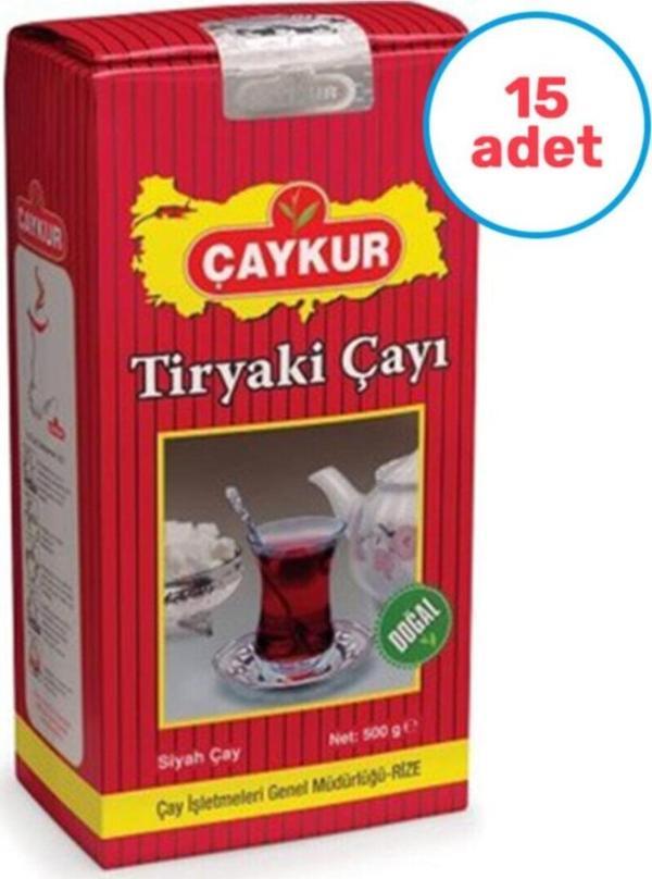 Çaykur Tiryaki Siyah Dökme Çay 15 x 500 G - Image 1