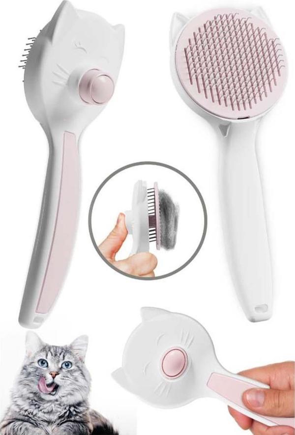 Pet Brush Kulaklı Kedi ve Köpek Tüy Toplama Tarağı - Image 1