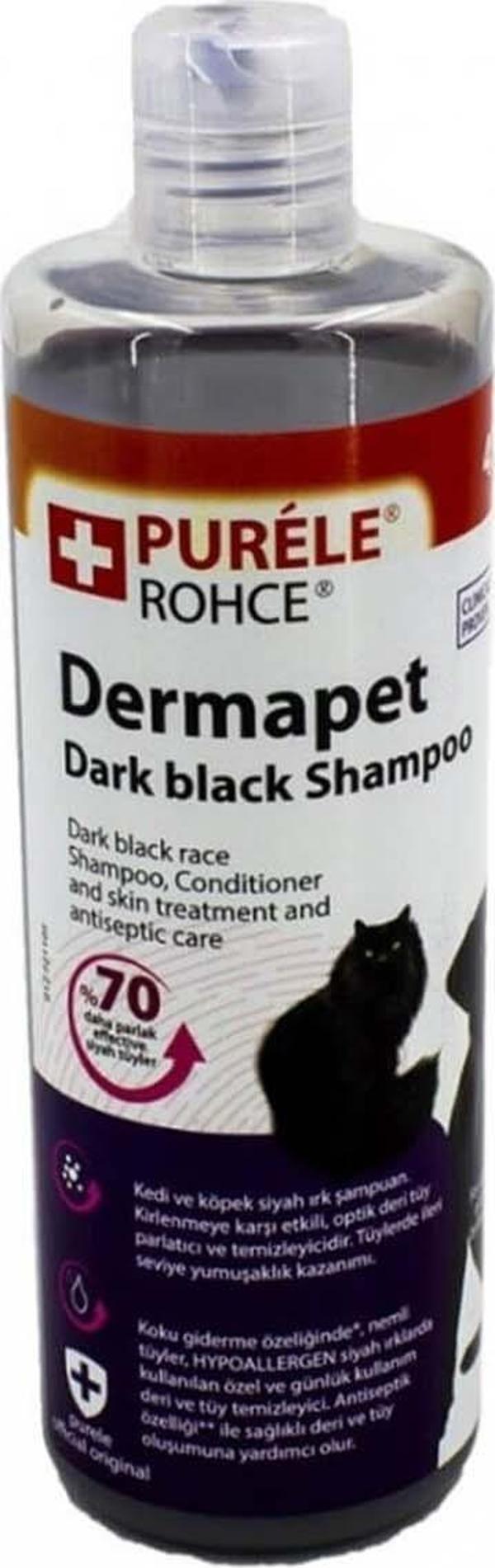 Purele Dermapet Siyah irk Kedi ve Köpek İcin Dermatolojik Etkili Kremli sampuan - Image 1
