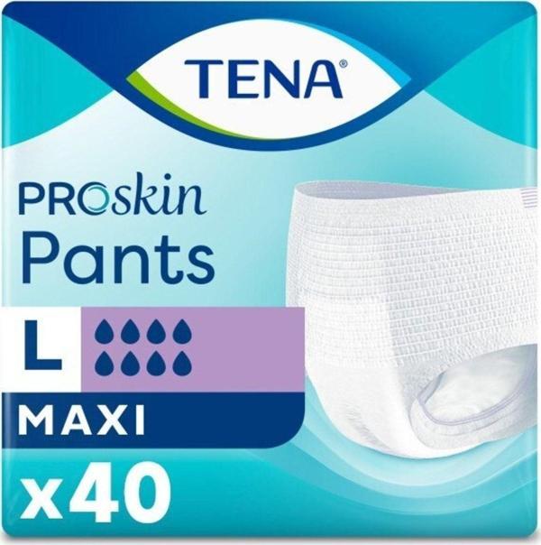 Tena Maxi 8 Damla L Beden Emici Külot Hasta Bezi 10 Lu*4 Pkt 40 Adet - Image 1