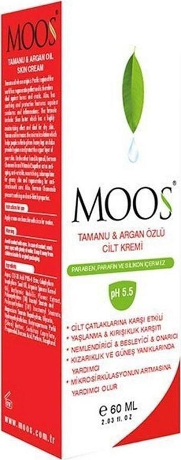 Moos Tamanu & Argan Özlü Cilt Kremi PH 5,5 60 ml - Image 1