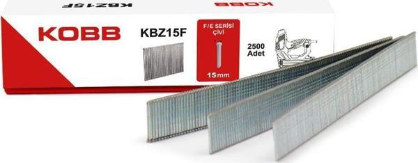 KOBB KBZ15F 15mm 2500 Adet F/E/J/8 Serisi Ağır Hizmet Tipi Kesik Başlı Çivi - Image 1