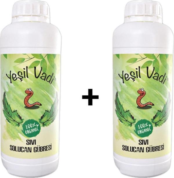 Yeşilvadi Üstün Besleyici Organik Sıvı Solucan Gübresi 2'li 1 Lt Paket - Image 1