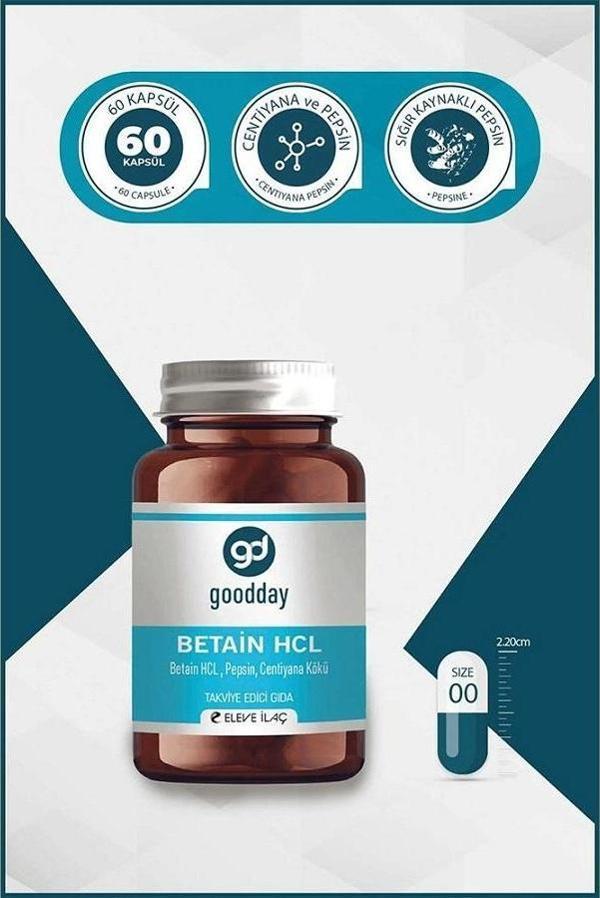 Goodday Betain HCL Pepsin 60 Kapsül - Image 1