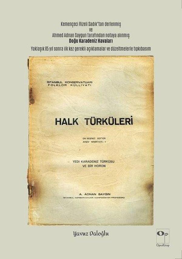 Halk Türküleri - Yedi Karadeniz Türküsü ve Bir Horon - Opus Kitap - Image 1