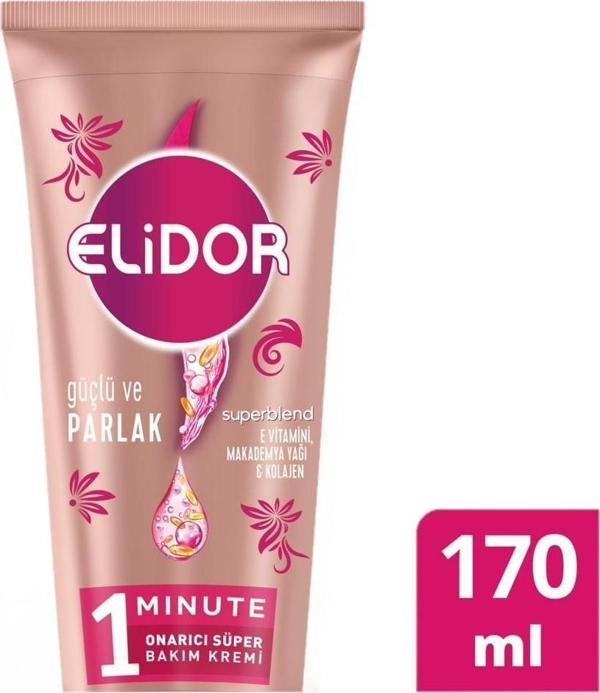 Elidor 1 Minute Güçlü ve Parlak Onarıcı Süper Bakım Saç Kremi 170ML - Image 1