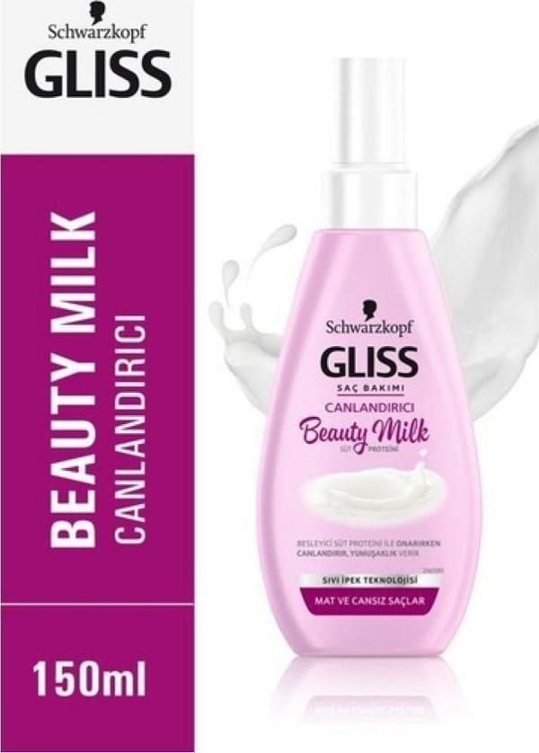 Gliss Beauty Milk Canlandirici Saç Bakım Sütü 150ML - Image 1