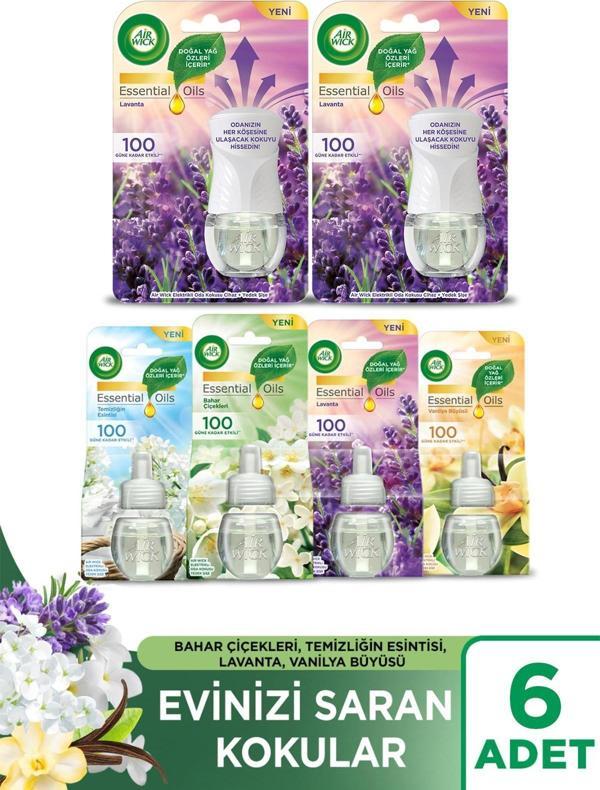 Air Wick Elektrikli Oda Kokusu Set ( 2 KIT Lavanta + 4 Çeşit Yedek) - Image 1