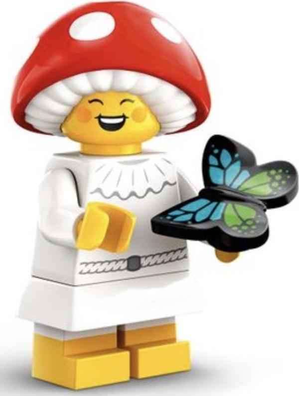 LEGO Minifigures 71045 Series 25 : 6.Mushroom Sprite +5 Yaş (1 Parça) - Image 1