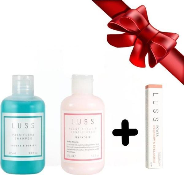 Luss Passıflora Şampuan Ve Plant Keratin Maske 2'li Set + Kaş Kirpik Serumu - Image 1