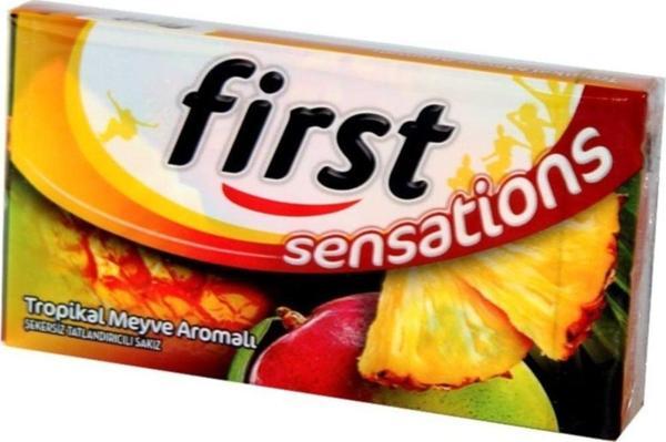 First Sensations Tropikal Meyve Aromalı Sakız 12 Adet - Image 1