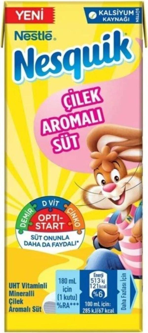Nestle Nesquik Çilek Aromalı Süt 180 ml - Image 1