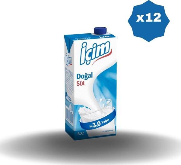 İçim İÇİM TAM YAĞLI SÜT 1 LT X 12 ADET - Image 1