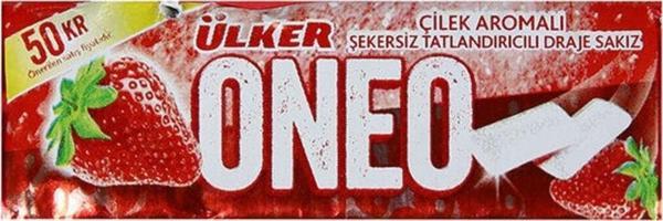 Oneo Çilek Draje Sakız 14 gr - Image 1