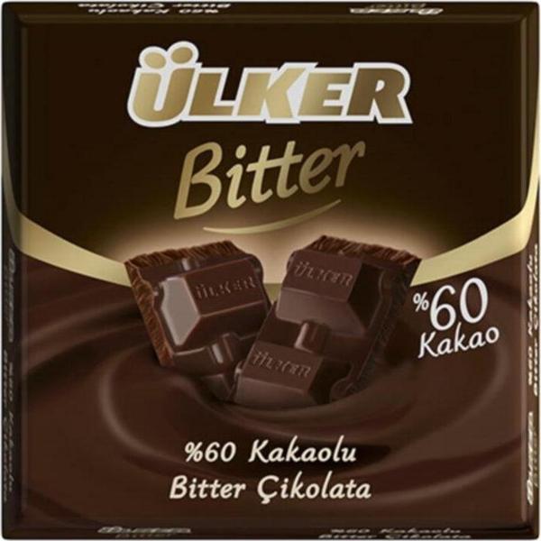 Ülker 60% Bitter Kare Çikolata 70 gr x 6 ADET - Image 1