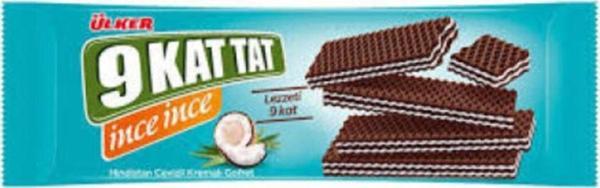 Ülker 9 Kat Ince Ince Hindistan Cevizli Gofret 16 Adet 144 gr - Image 1
