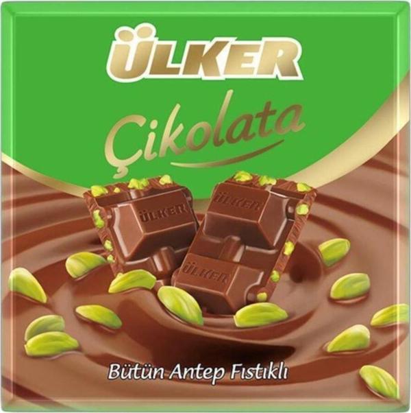 Ülker SNL ÇİKOLATA KARE ANT.FISTIKLI 70GR ( 2 ADET ) - Image 1
