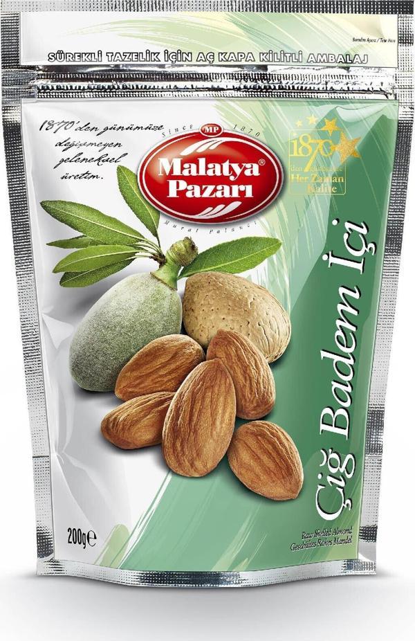 Malatya Pazarı Çiğ Badem İçi 200 gr - Image 1