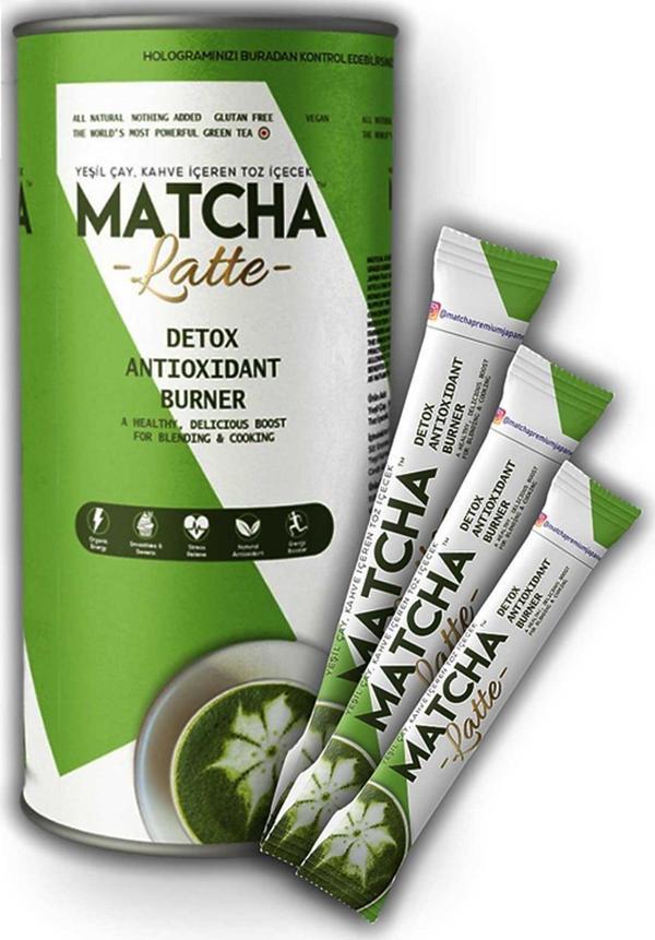 Matcha Premium Japanese Latte Form Çayı Maça Çayı 20 x 7GR - Image 1