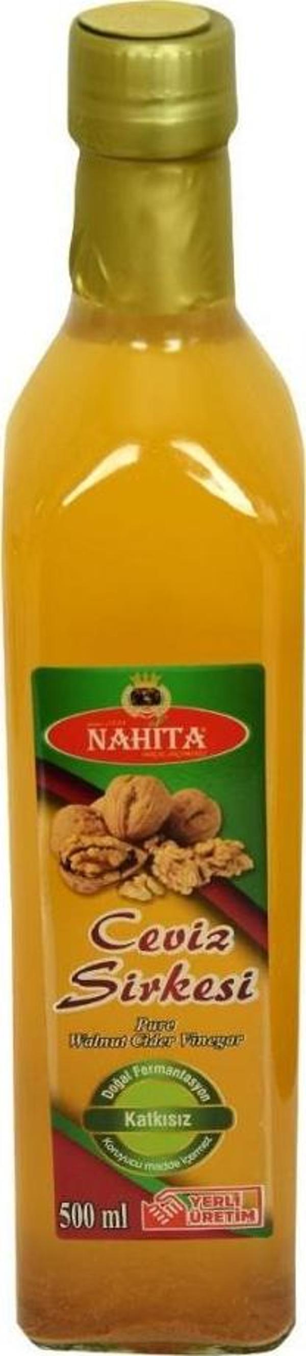 Nahita Ceviz Sirkesi 500ML Katkısız Doğal Fermantasyon Cam Şişe - Image 1