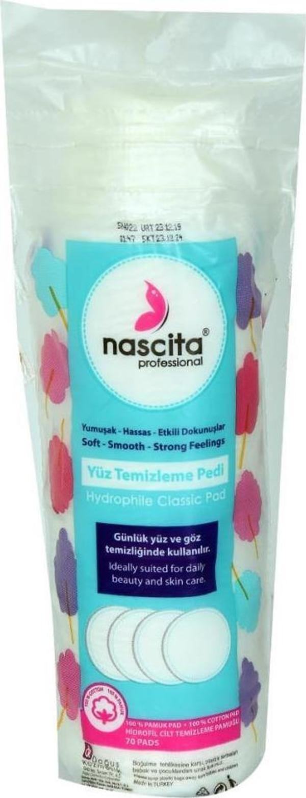 Nascita Pamuk Disk Yuvarlak Yüz Göz Temizleme Pedi 70li Hidrofil - Image 1