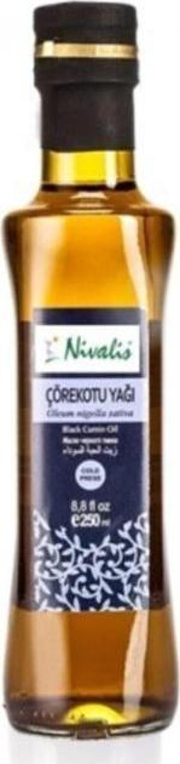 Nivalis Çörek Otu Yağı Soğuk Sıkım Press Cam Şişe Çörekotu 250ML - Image 1