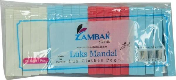Zambak Plastik Mandal Lüks Çamaşır Mandalı Renkli 20 Adet Kod103 - Image 1