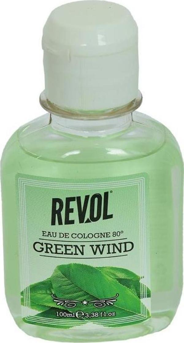 Revol  green Wind ED Cologne Yeşil Çay Kolonyası 80 Derece 100 ML - Image 1