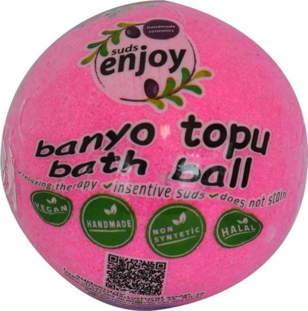 Suds Enjoy El Yapımı Banyo Bombası Banyo Topu Pembe Düşler 100 gr - Image 1