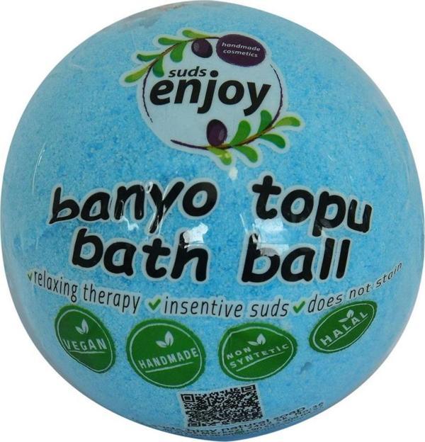 Suds Enjoy El Yapımı Himalaya Tuzlu Banyo Bombası Topu Mavi 100 gr - Image 1